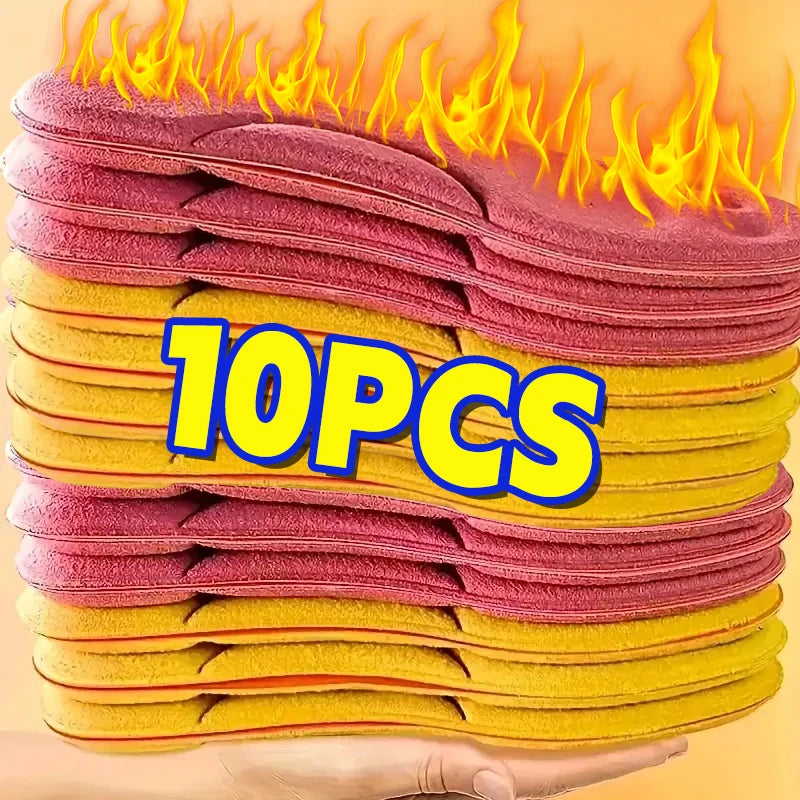 2-10pcs Self Heating Insoles Thermostatic Thermal Insole Massage Memory Foam Arch Support Shoe Pad Heated Pads Winter Men Women eprolo