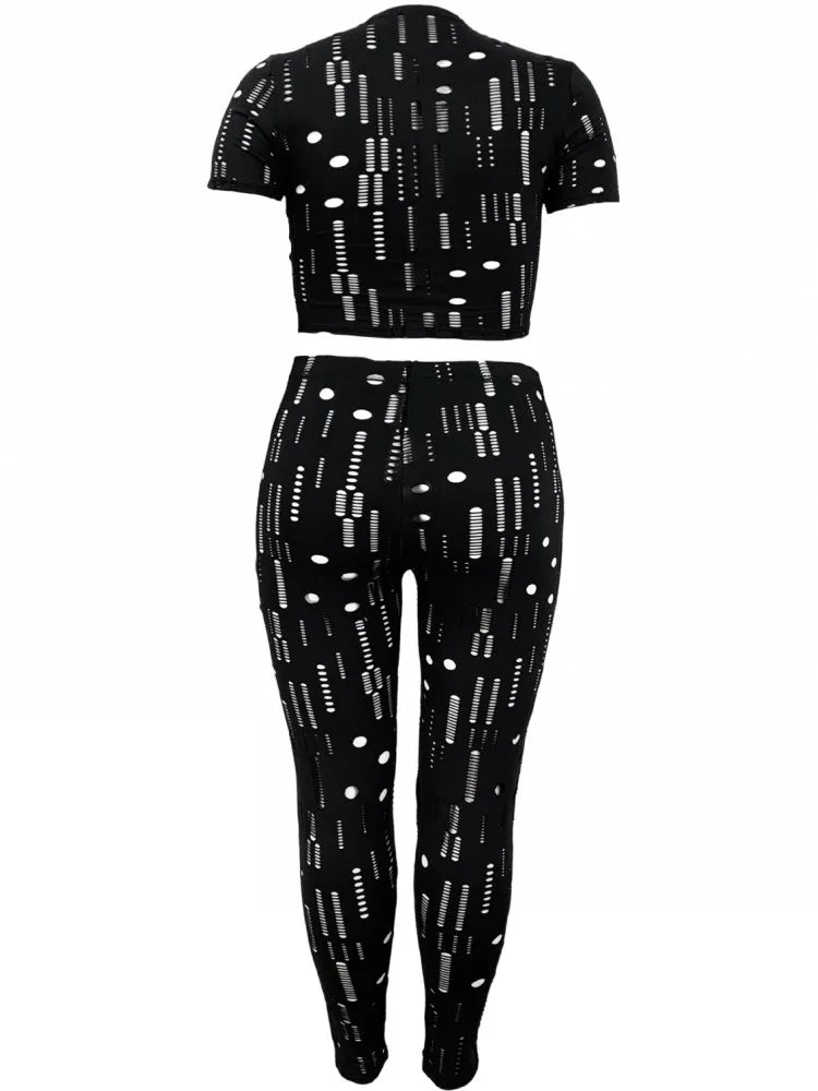 2 Piece Women Sets 2025 New Arrival Plus Size Summer Matching Sets Print Two Pieces Sets Top Pants Suits Outfits Clothing eprolo