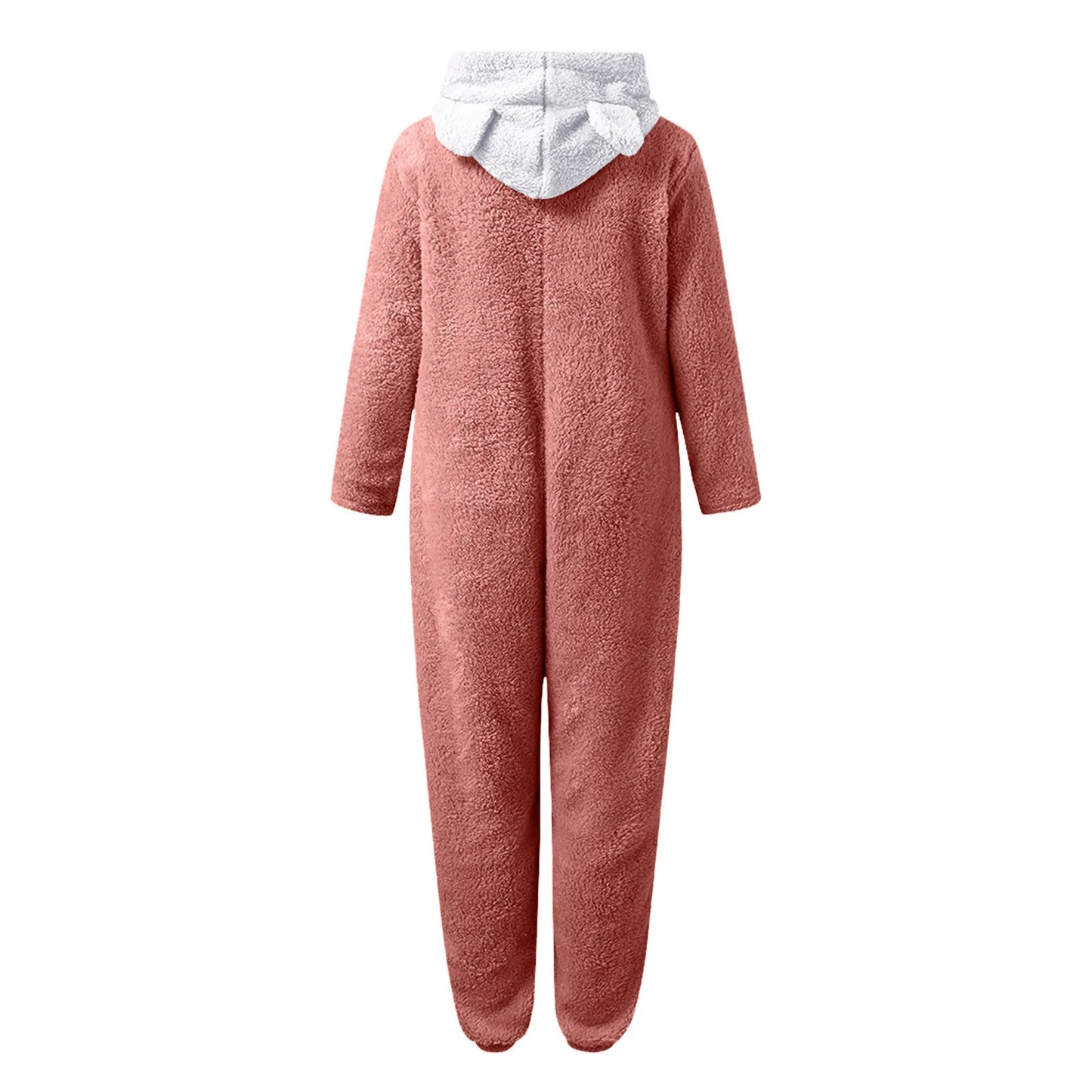 2023 Zipper Onesies Fluffy Fleece Pajamas for Women Hooded Adult Winter Warm Sleepwear Jumpsuits Loungwear Overall Plus Size 5XL eprolo