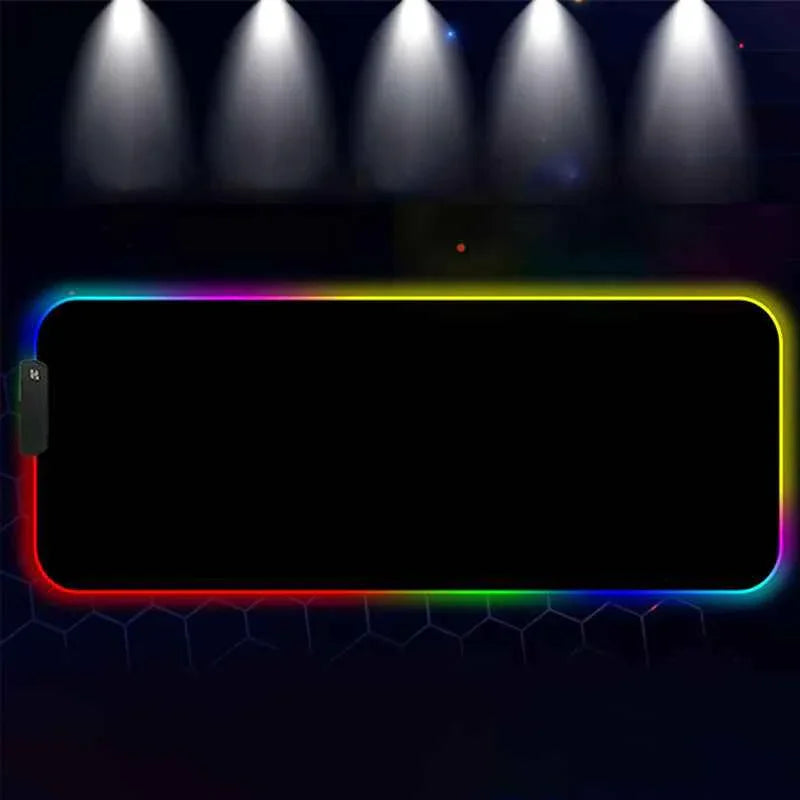 RGB LED Lighting Computer Gaming Mouse Pad with 10 Lighting Modes - Shello's Creative Boutique