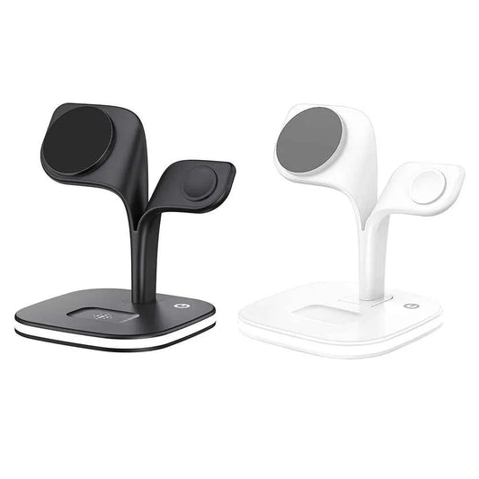 5 in1 Foldable Wireless Fast Charger Dock Station for Apple - Available in Black and White - Shello's Creative Boutique