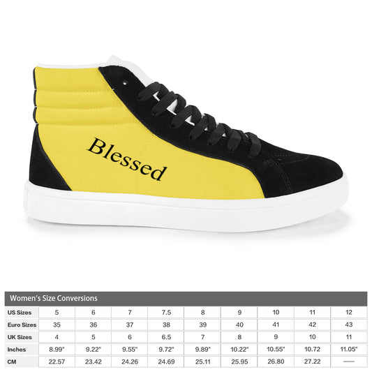 Capricornus High Top Splicing Canvas Women's Shoes (Model 037)