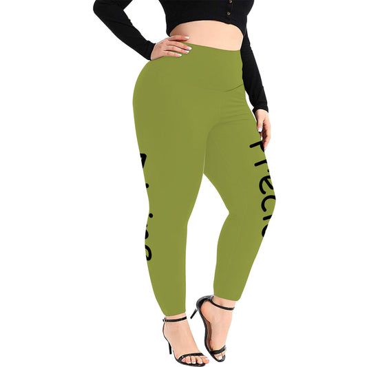 Women's High Waist Leggings(Plus Size)(ModelL45)