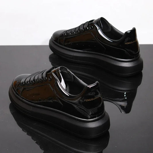 Casual Sports Trainers - Glossy Unisex Tennis Shoes - Shello's Creative Boutique