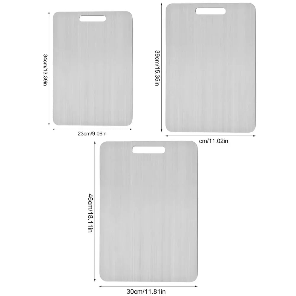 Double Sided Titanium Cutting Board for Kitchen and Camping - Shello's Creative Boutique