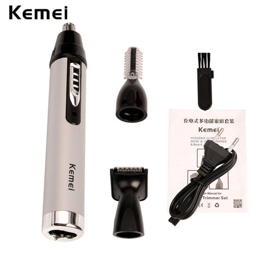Kemei Fast shaving Men Electric Nose Ear Hair Trimmer Painless Women trimming sideburns eyebrows Beard hair clipper cut Shaver46 eprolo