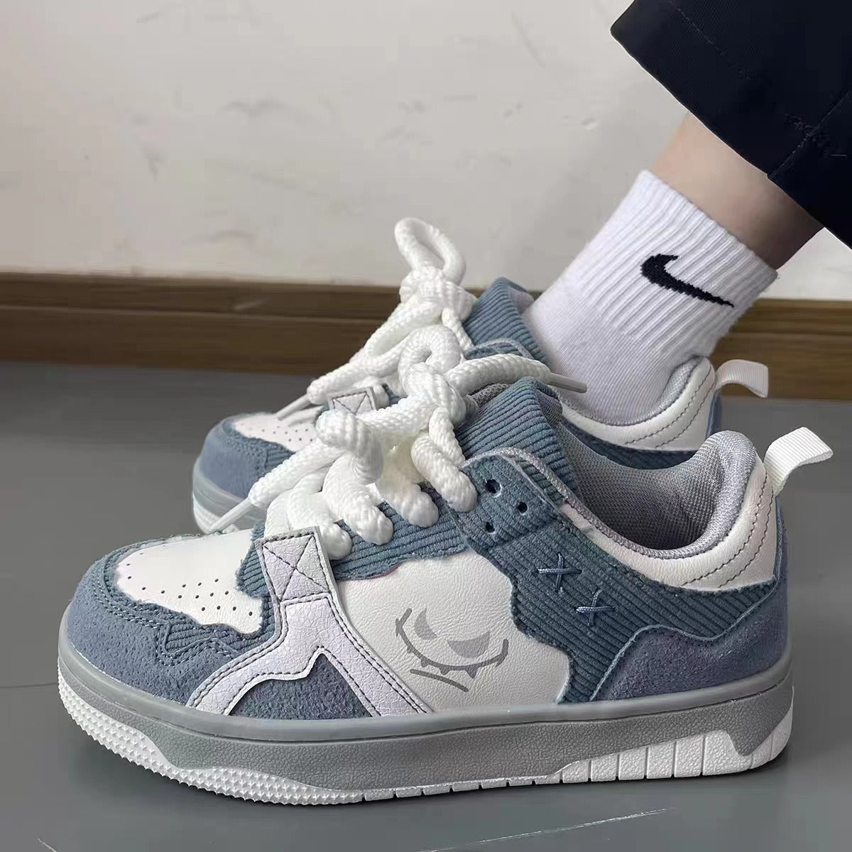 Men shoes trend niche breathable thick bottom hit color casual shoes high street couple sports design sense sneakers eprolo