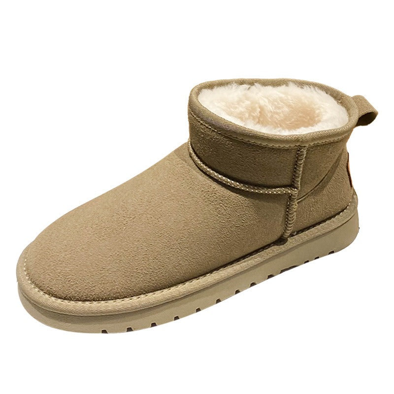 Thick soled versatile snow boots for women's warmth and height increase small cotton shoes eprolo