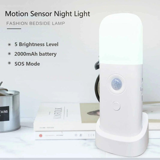 Smart Motion Sensor Night Light - Automatic LED Bedside Lamp - Shello's Creative Boutique