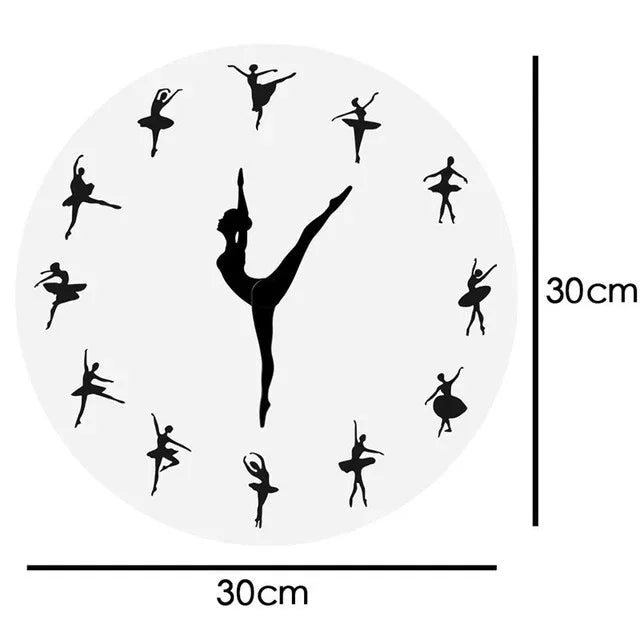 Yoga Postures Wall Clock GYM Fitness Flexible Girl Silent Modern Clock Watch Home Decor Meditation Decor Yoga Studio Relax Gift - Shello's Creative Boutique