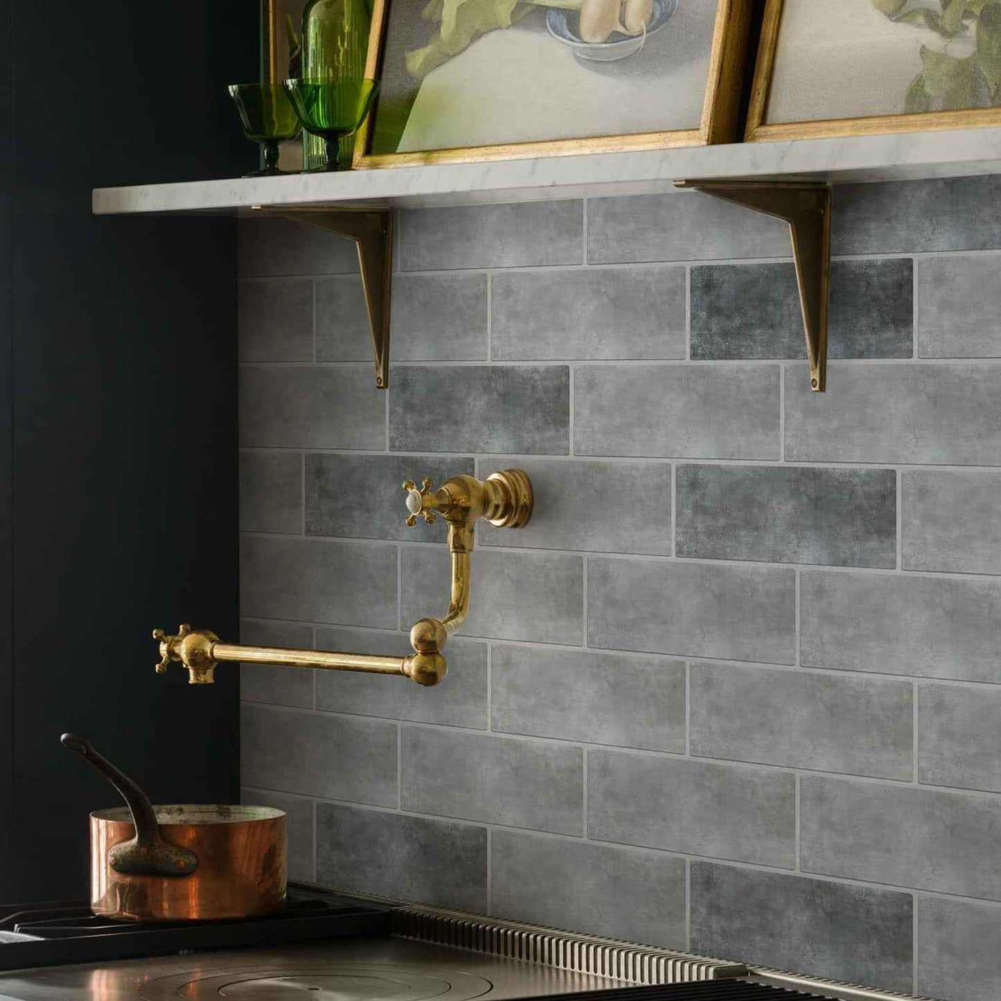 Funlife Simple Style Thickened Brick Stickers American Industrial Style Home Decoration DIY Self-Adhesive Wall Sticker