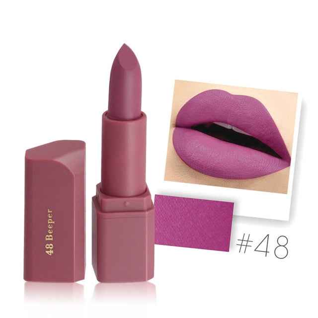 MISS ROSE Matte Lipstick Waterproof Long-Lasting Lip stick Nutritious lips Makeup