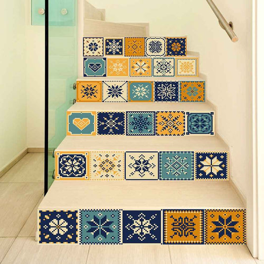 Self Adhesive Stair Stickers Waterproof PVC Wall Sticker DIY Decorative for Living Room