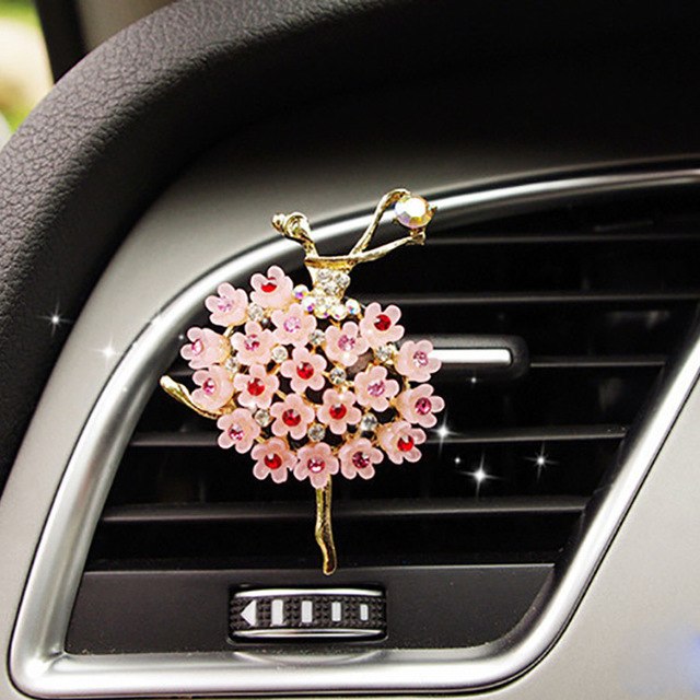 Car Air Freshener Scents Auto Perfume Vent Outlet Clip With Solid Fragrance Sheet Swan Mushroom Butterflies Planet Dance Girl eprolo