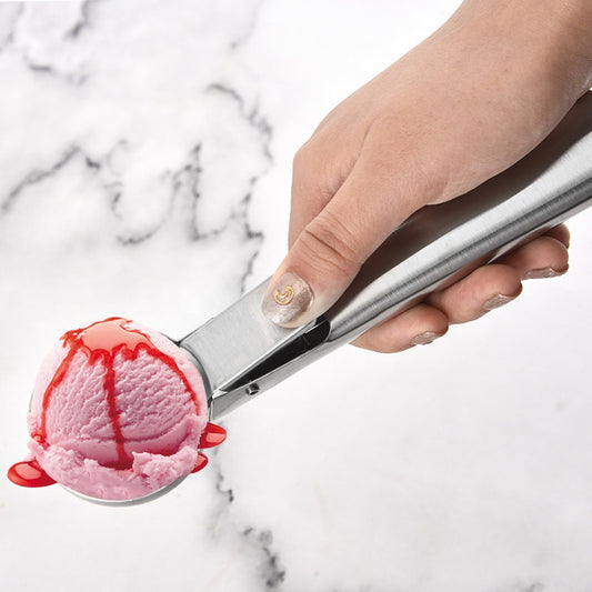 430 Stainless Steel Ice Cream Scoop Dual-Use Function Fruit Scoop Ice Cream Scoop Ball Scoop eprolo