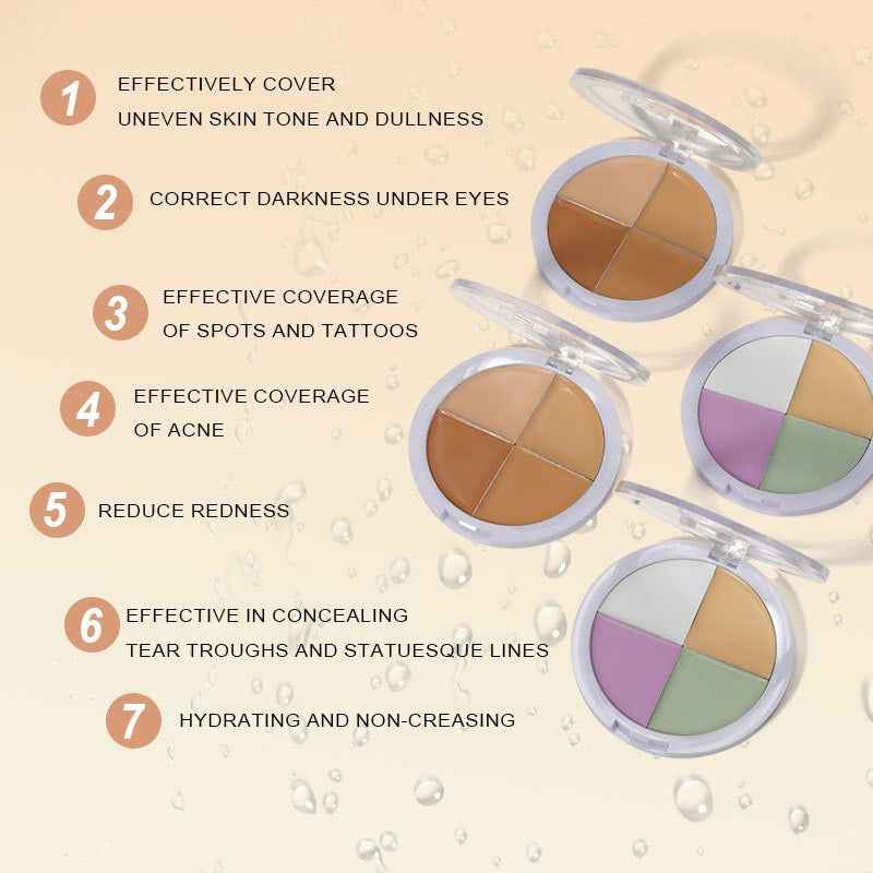O'CHAIN Four-Color Concealer Set | Cover Spots, Acne & Dark Circles