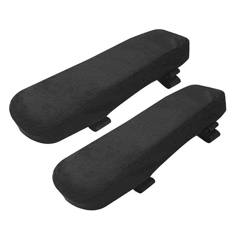 2PCS Black Single Office Chair Parts Arm Pad Office Chair Arm Covers Emovable Slow Rebound Memory Foam Armrest For Office Chairs eprolo