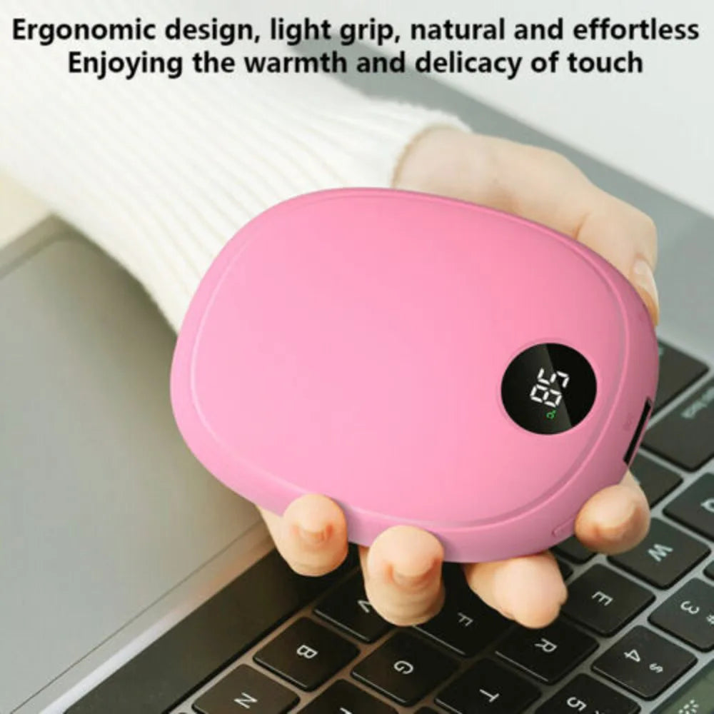 2PCS Rechargeable Hand Warmers USB Power Bank Electric Pocket Heater Warmer eprolo