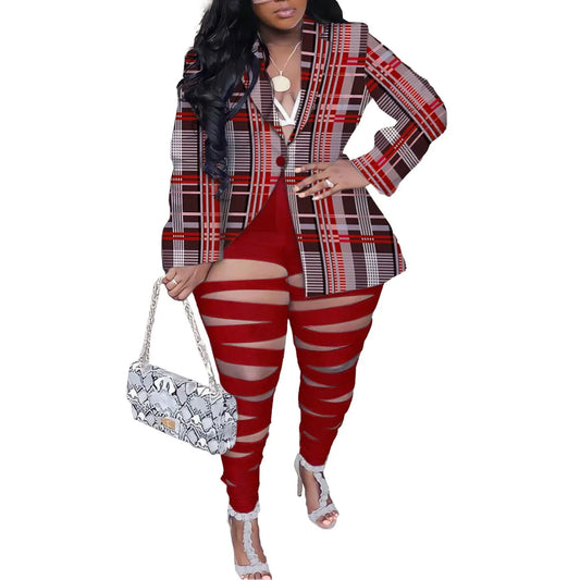 African Sexy Club Outfits Plus Size Women Two Piece Sets - Shello's Creative Boutique