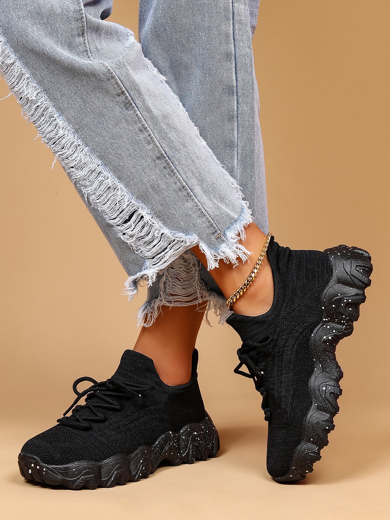 Women'S Casual Sports Sneakers, Striped Low Top Slip-On Shoes with Round Toe, Non-Slip Rubber Sole, Fabric Upper & Inner, All-Season Spring Footwear Shello's Creative Boutique