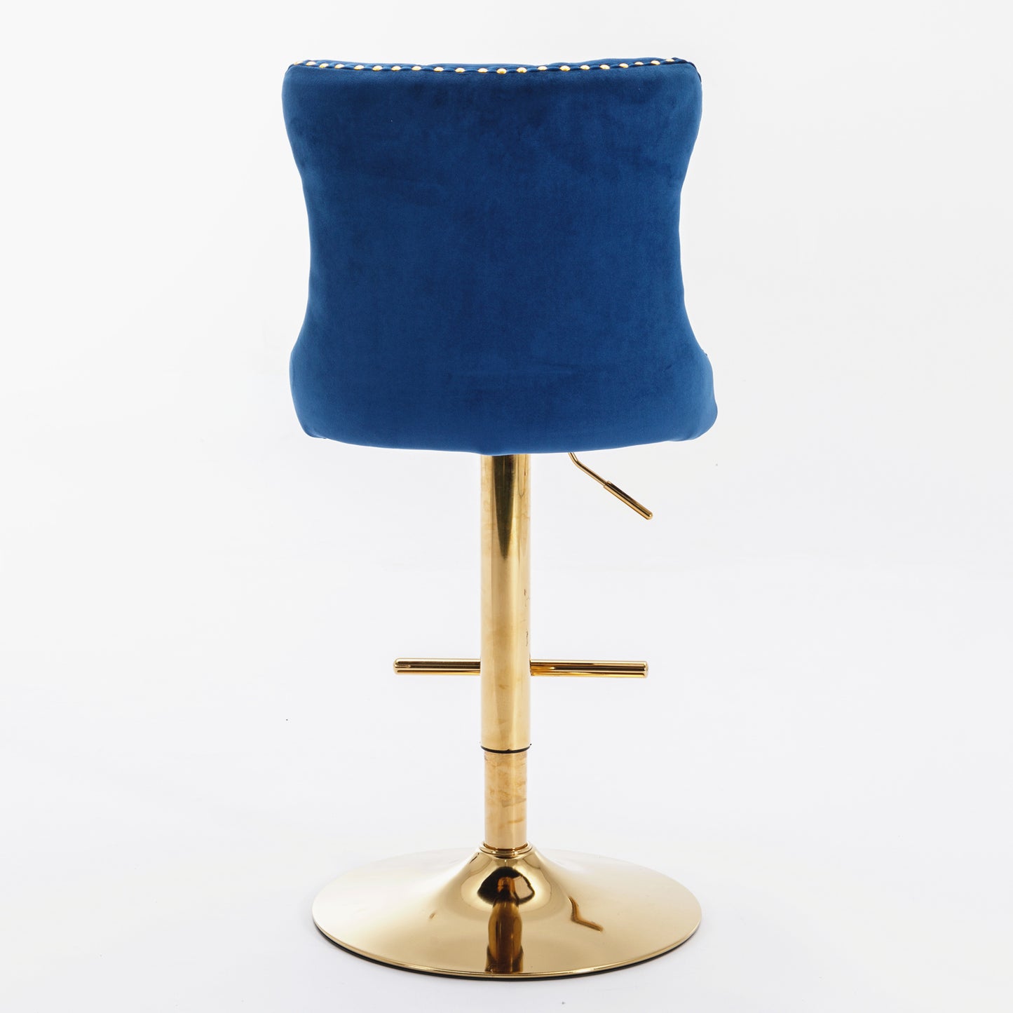 25-33 Inch, Modern Upholstered Bar Stools with Backs Comfortable Tufted for Home Pub and Kitchen Island,Blue,Set of 2 eprolo