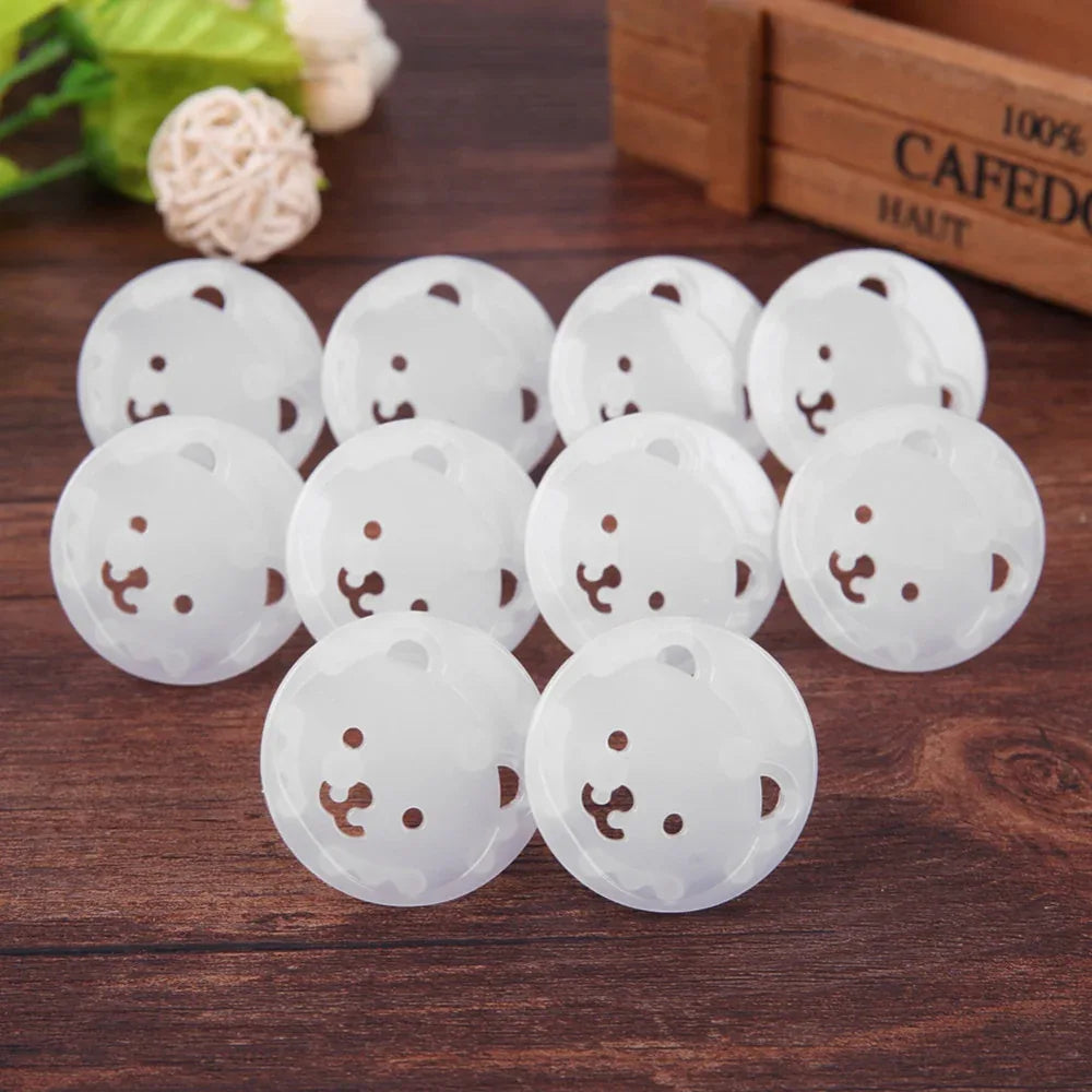 5pcs Bear EU Power Socket Electrical Outlet Cover Protection Children Baby Safety Anti Electric Shock Plugs Protector Cover - Shello's Creative Boutique