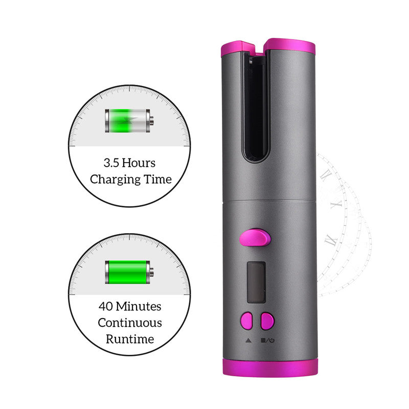 Unbound Automatic Hair Curler Cordless Electric Curling Roller Professional Ceramic Hair Waver Rechargeable Auto Curler Curls eprolo