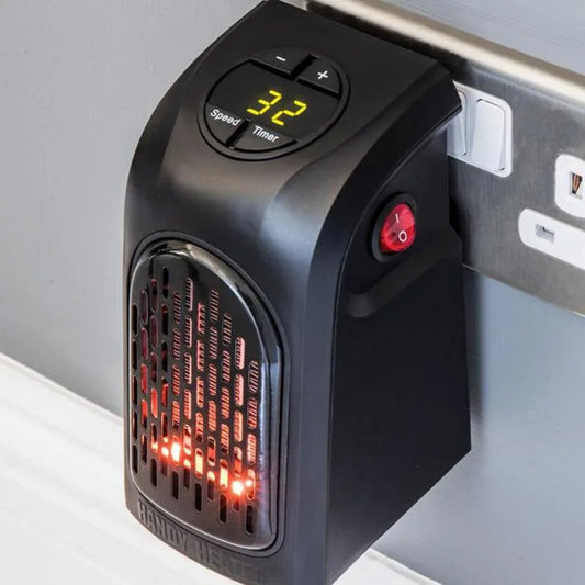 Electric Wall Heater Mini Portable Plug-in Personal Space Warmer for Indoor Heating Camping Any Place Adjustable Thermostat - Shello's Creative Boutique