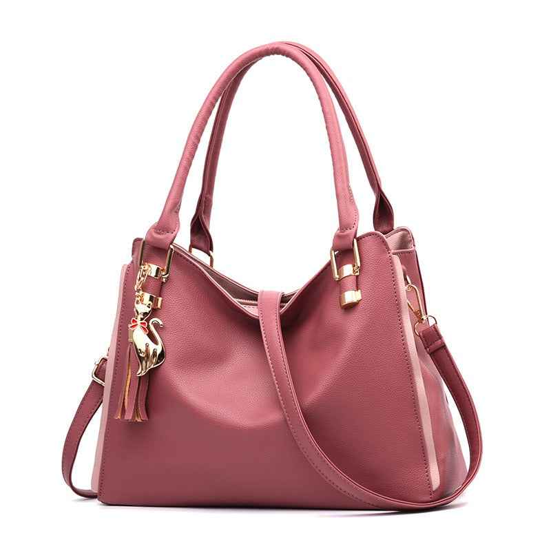 New Fashionable Large Capacity Middle Aged Women's Handbag