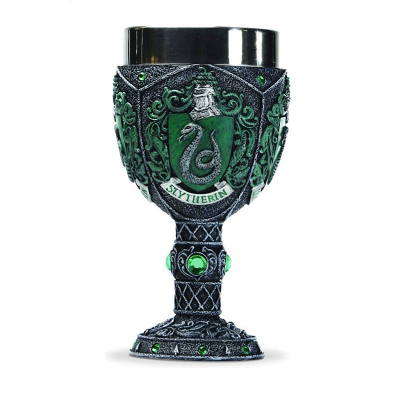Creative Stainless Steel Goblet & 3D Resin Coffee Cup Artistic Goblet Resin Wine Glass Cups Drinkware Mugs eprolo