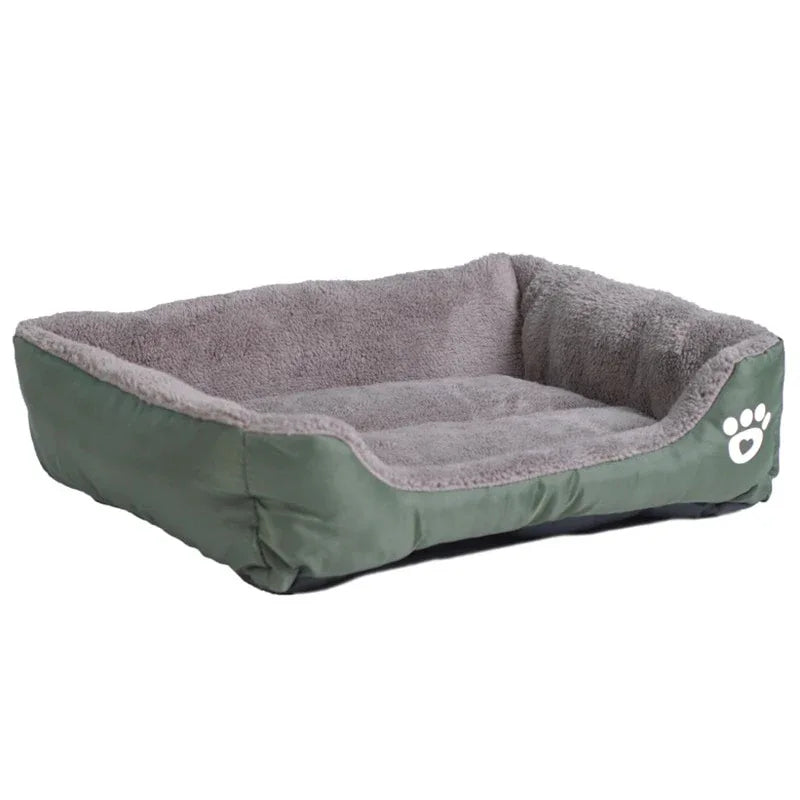 S-3XL 9 Colors Paw Pet Sofa Dog Beds Waterproof Bottom Soft Fleece Warm Cat Bed - Shello's Creative Boutique
