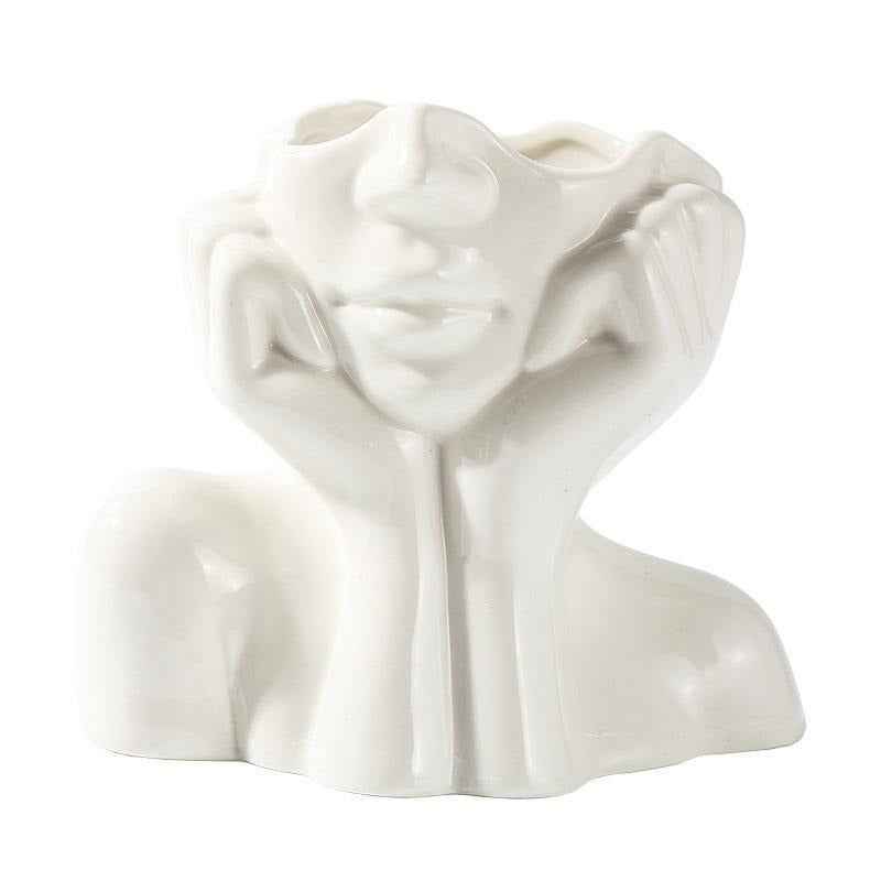 Human Body Ceramic Vase Human Shape Art Vase Nordic Home Decoration Ceramic Vase