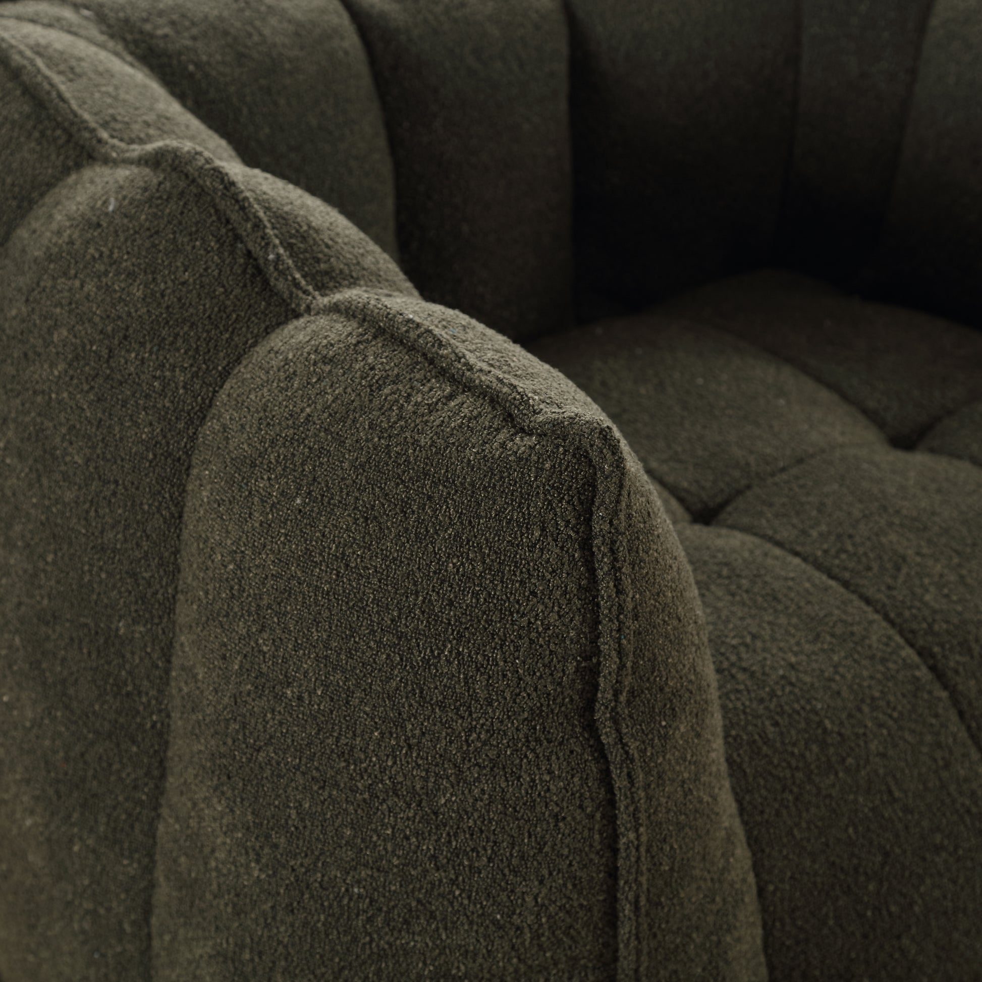 Soft Bean Bag Chair with High Resilient Foam(Chips)for living room and bedroom,Comfortable Square Lazy Sofa with Footstool eprolo