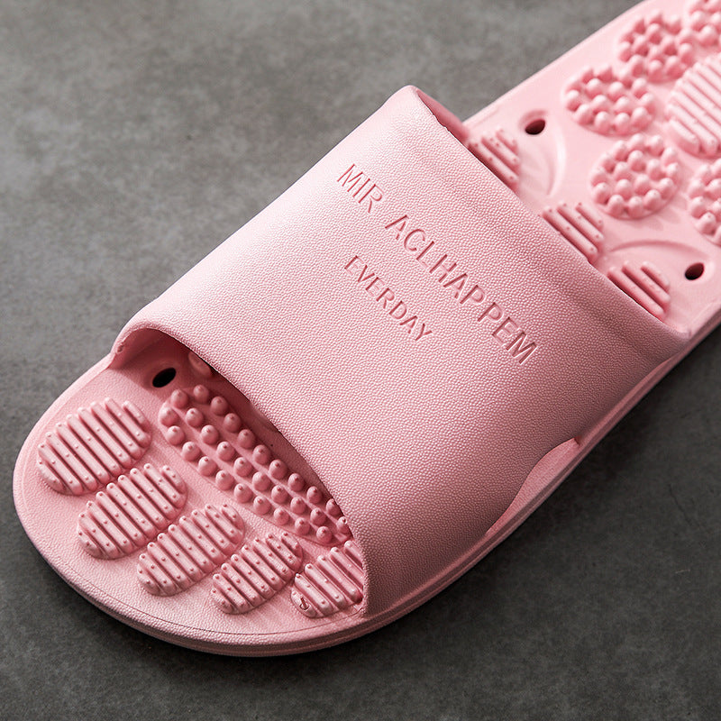 Home Bathroom Non-slip Indoor Slippers Supermarket Hotel Men's And Women's Massage House Soft Foams Slippers eprolo