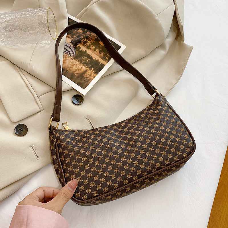 Women Baguette Bag - Retro French Underarm Trendy Satchel Satchels