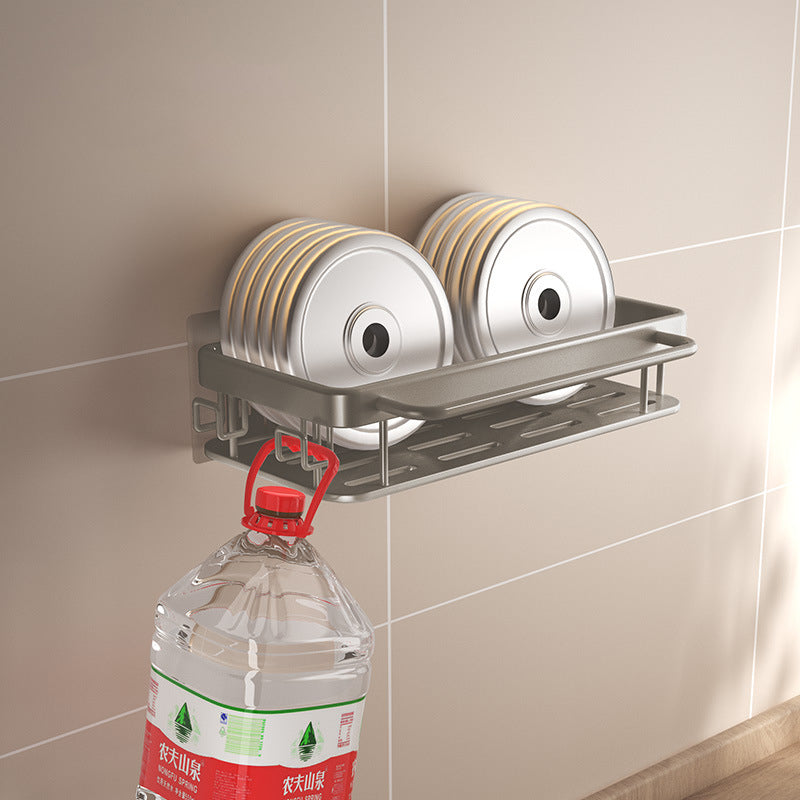 Wipe Rack Kitchen Storage Rack Without Punching Shelves Wall Mounted Spice Rack Home Drainert eprolo