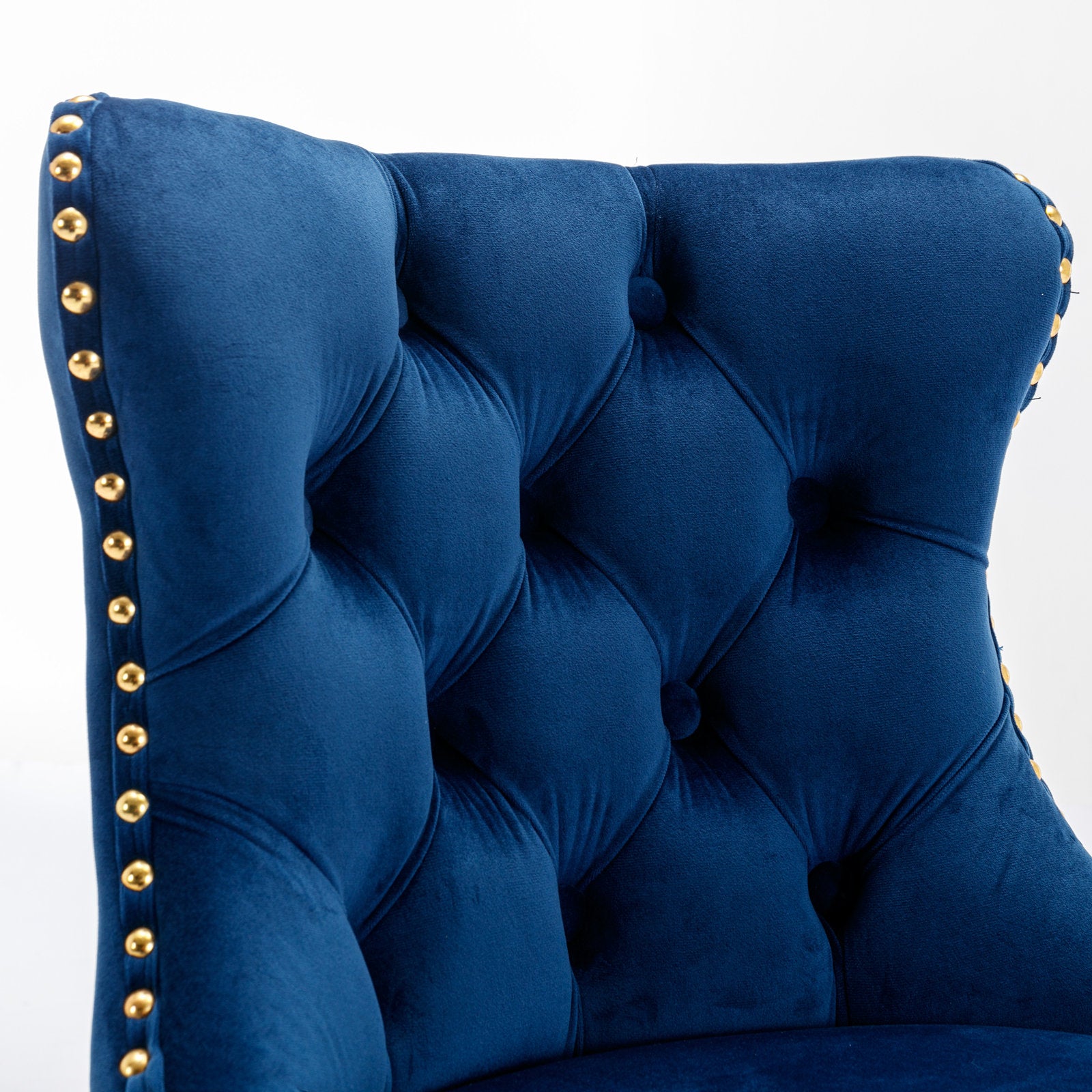 25-33 Inch, Modern Upholstered Bar Stools with Backs Comfortable Tufted for Home Pub and Kitchen Island,Blue,Set of 2 eprolo