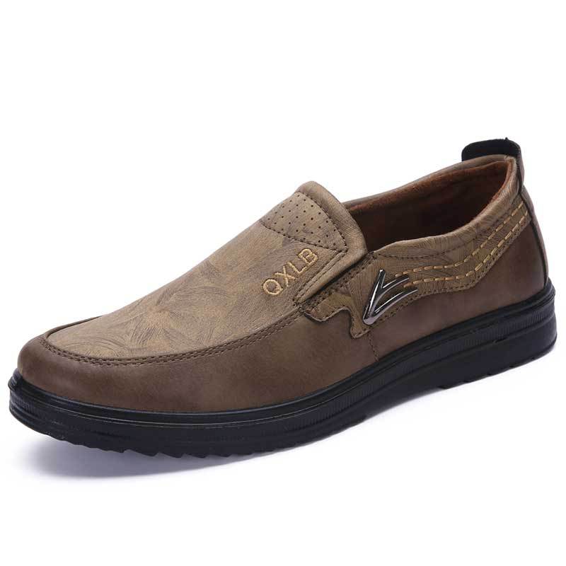 New Trademark Size 38-48 Upscale Men Casual Shoes Fashion Leather Shoes for Men Spring Autumn Men'S Flat Shoes Driving Sneakers eprolo