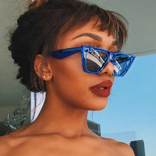 Fashion Vintage Oversized Cat Eye Sunglasses Women Luxury Brand Designer Sexy Lady Sun Glasses Travel Shades UV400 - Shello's Creative Boutique