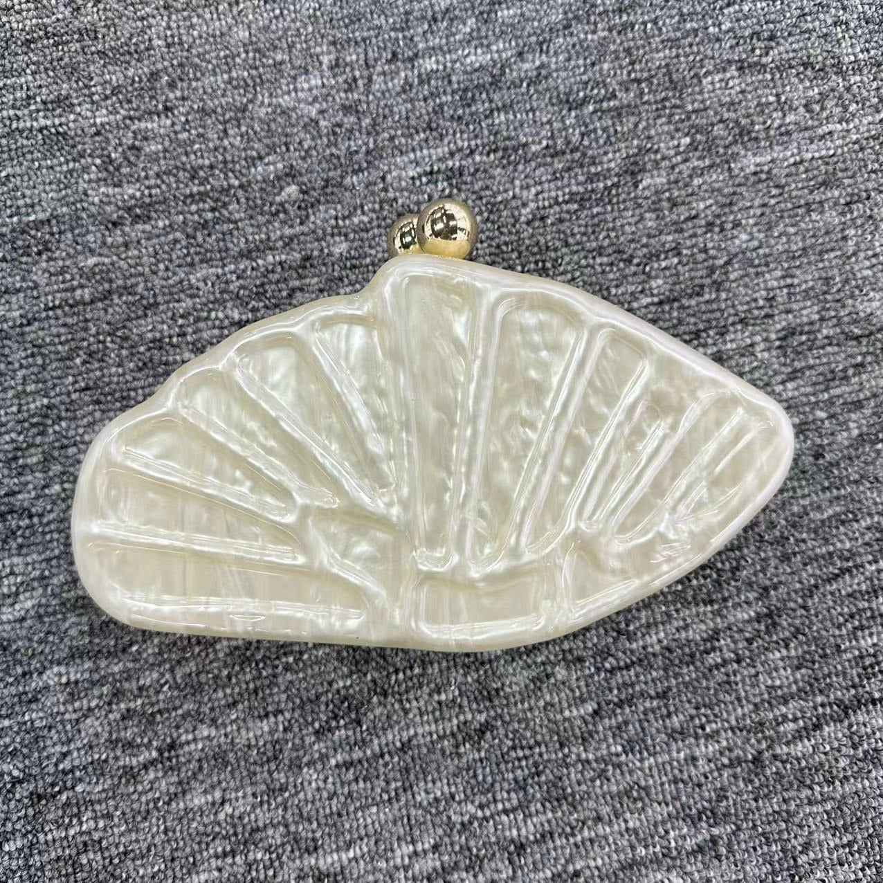 Diagonal Cross Bag Scallop Shaped Acrylic Bag