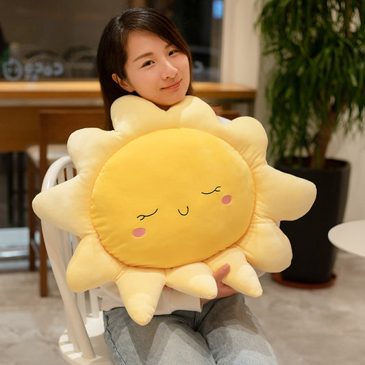 New Soft Plush Sun Pillow Small Fresh Cloud Pillow Plush Home Sofa Cushion