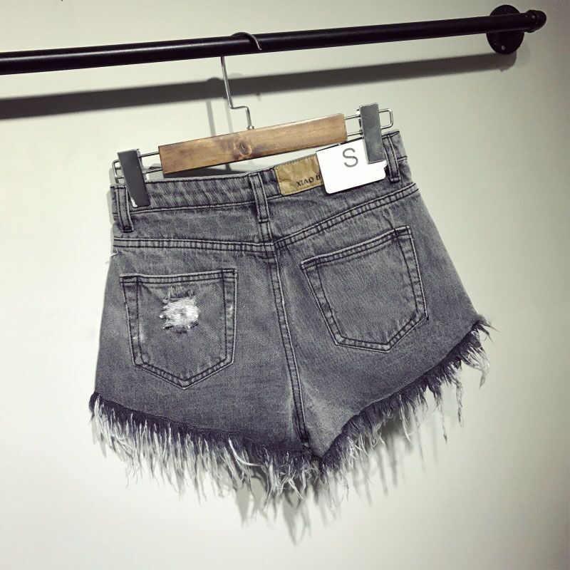 female fashion casual summer cool women denim booty Shorts high waists fur-lined leg-openings Plus size sexy short Jeans eprolo