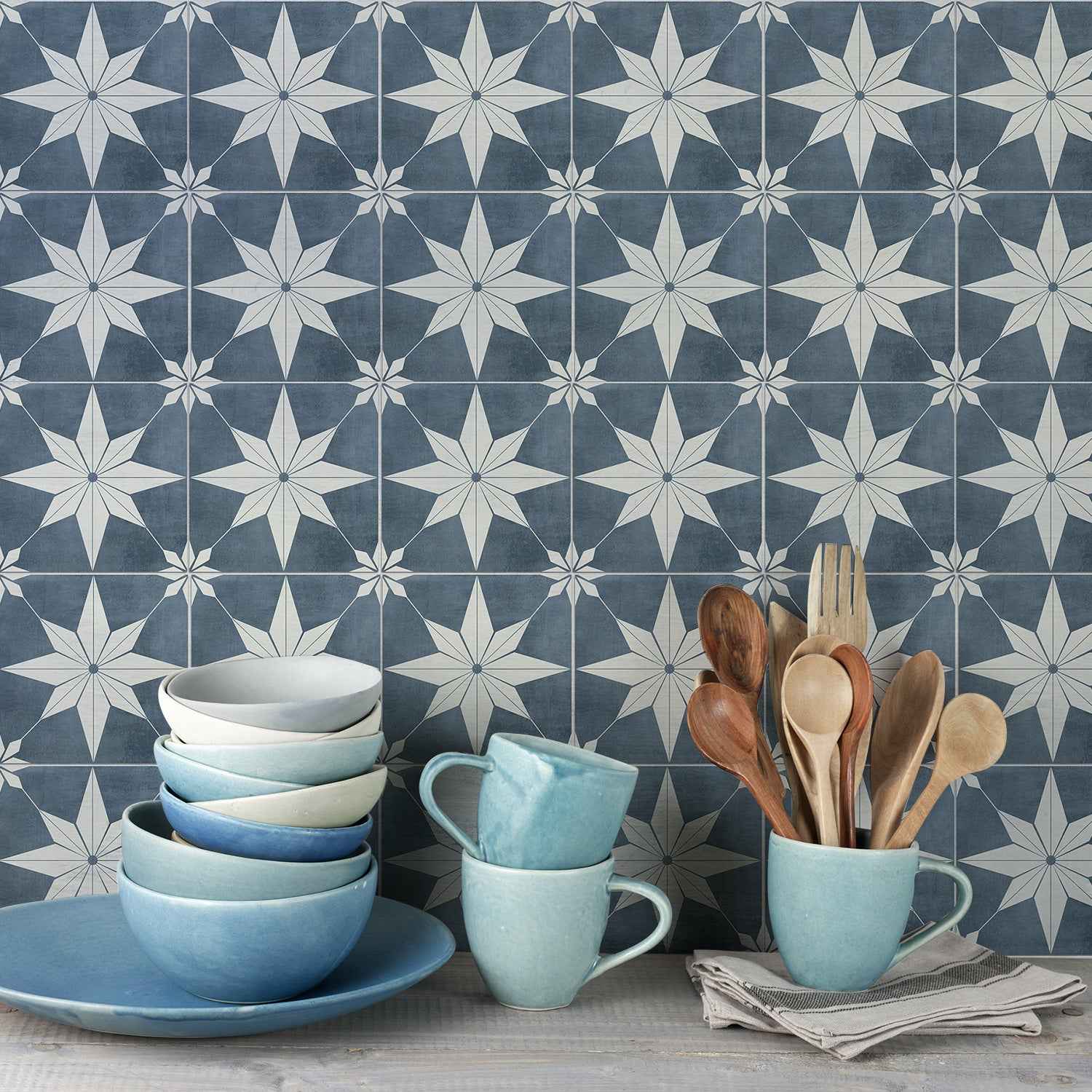 Funlife City Light Waterproof Brick Wall Stickers - Thickened PVC Self-Adhesive Decorative Stickers for Kitchen and Bathroom