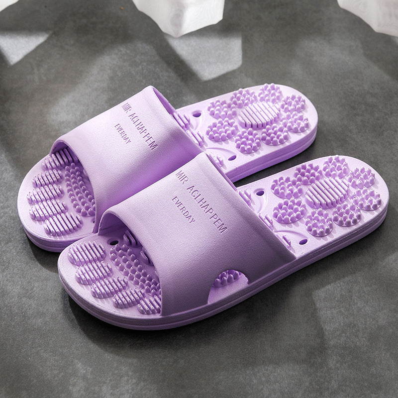 Home Bathroom Non-slip Indoor Slippers Supermarket Hotel Men's And Women's Massage House Soft Foams Slippers eprolo