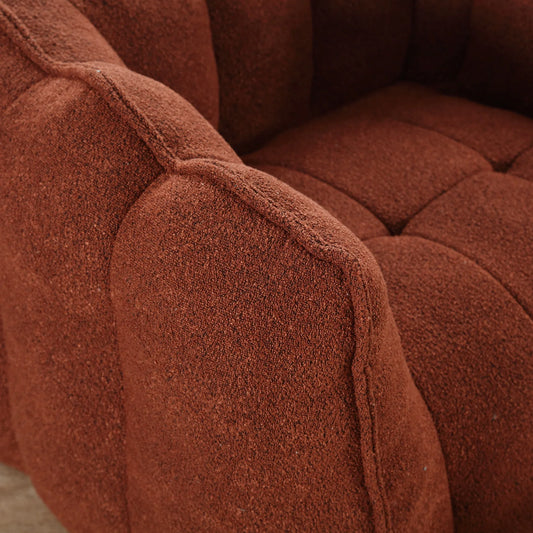 Soft Bean Bag Chair with High Resilient Foam with Footstool - Shello's Creative Boutique