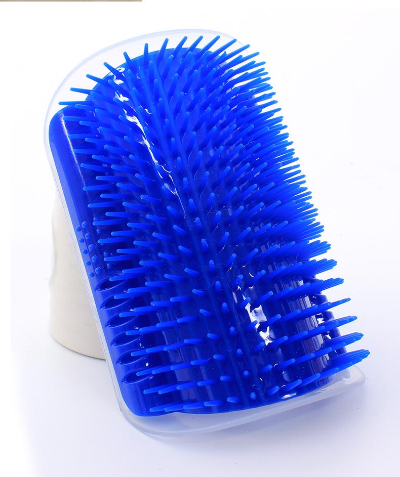 Cat Self-Grooming Brush with Catnip - Wall-Mounted Massage & Shedding Tool