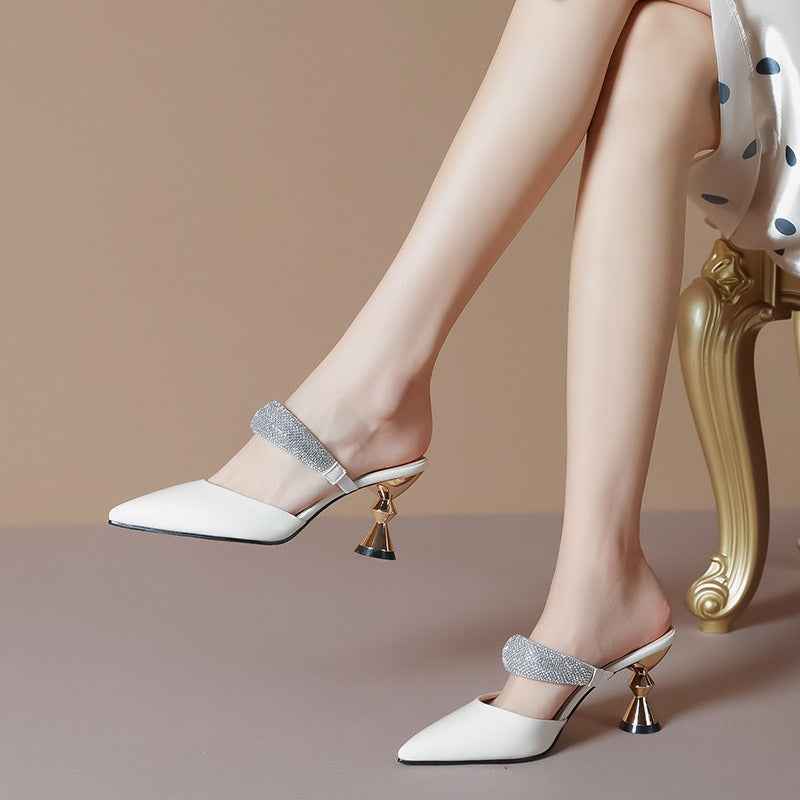 French Sexy Rhinestone High Heels – Elevate Your Style with Elegance