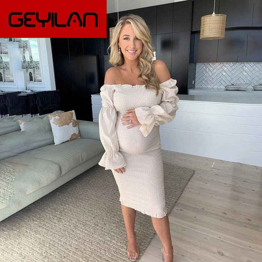 Nibber Autumn-Winter Harajuku Off-Shoulder Bodycon Midi Dress