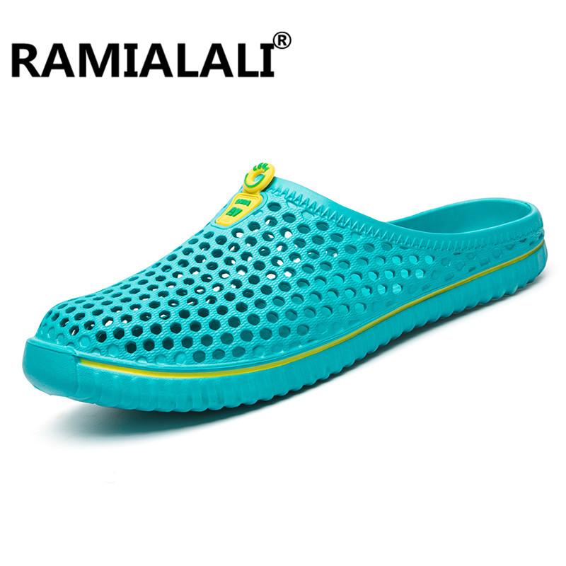 Summer Sandals Men Mesh Shoes Mules Clogs Breathable Beach Slippers Male Water Hollow Aqua Wading Chaussure Homme eprolo