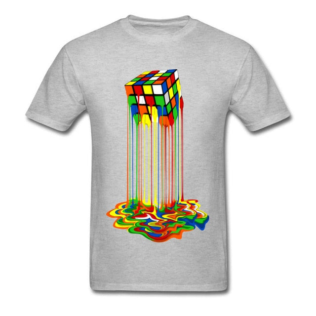 Good Quality Cube T-Shirts Rainbow Abstraction Cube Sheldon Cooper T Shirt Big Discount Best Tee Shirt Women Men Funny Tops Tee Shello Creative Boutique